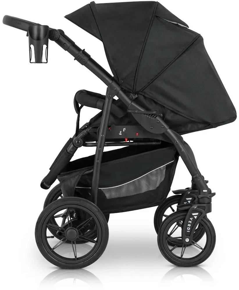 Коляска 3 в 1 Verdi Sonic Comfort 9023-VC-05, black fabric