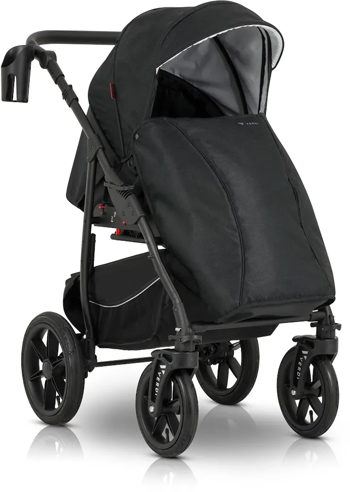 Коляска 3 в 1 Verdi Sonic Comfort 9023-VC-05, black fabric
