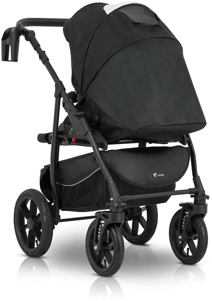 Коляска 3 в 1 Verdi Sonic Comfort 9023-VC-05, black fabric