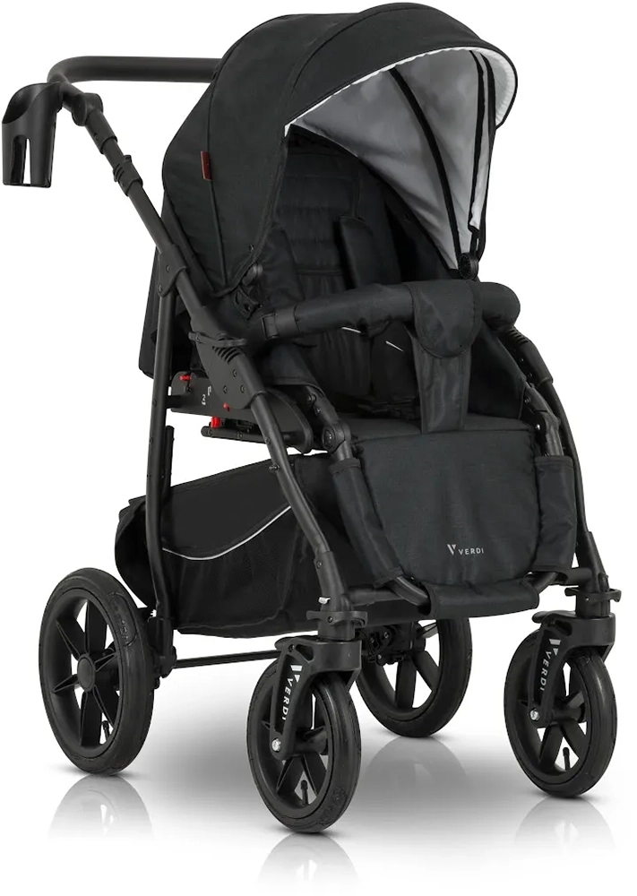 Коляска 3 в 1 Verdi Sonic Comfort 9023-VC-05, black fabric