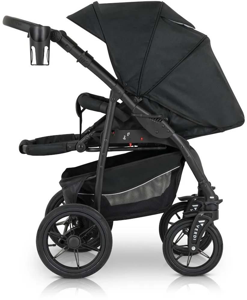 Коляска 3 в 1 Verdi Sonic Comfort 9023-VC-05, black fabric