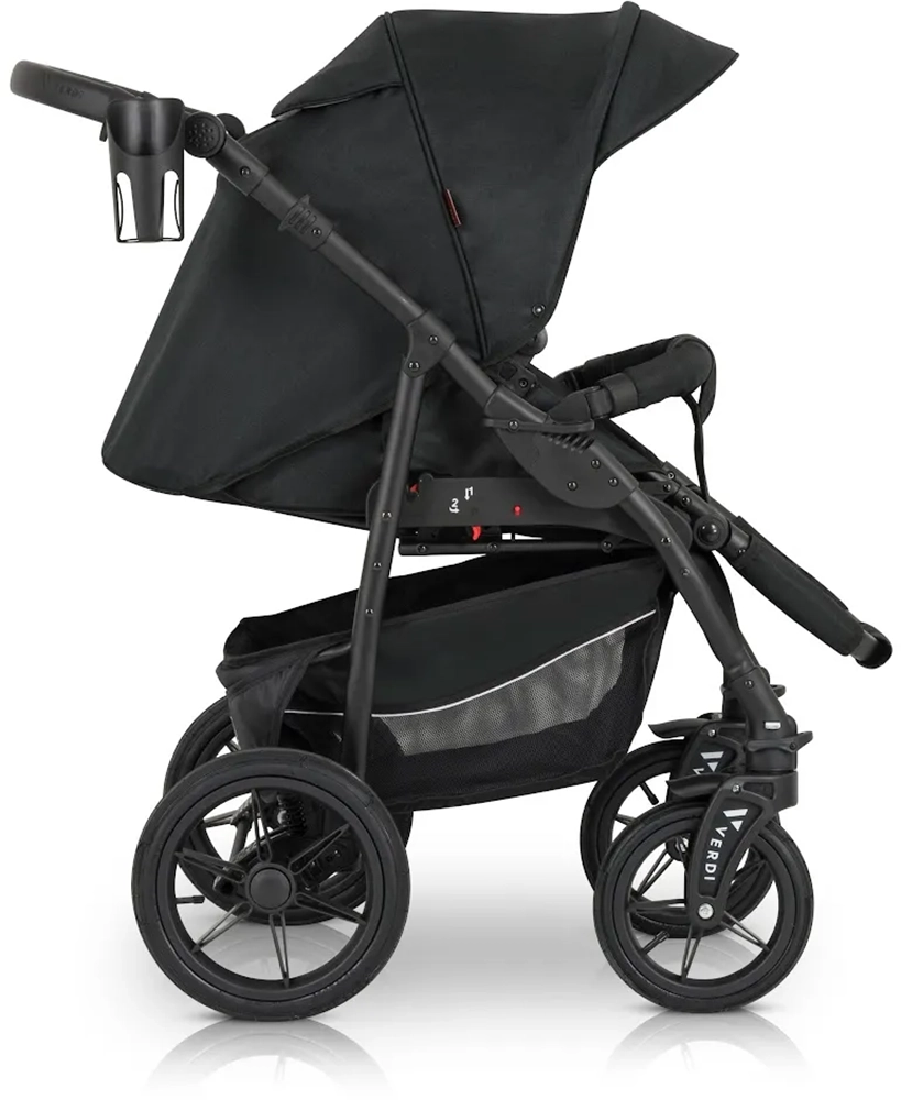 Коляска 3 в 1 Verdi Sonic Comfort 9023-VC-05, black fabric