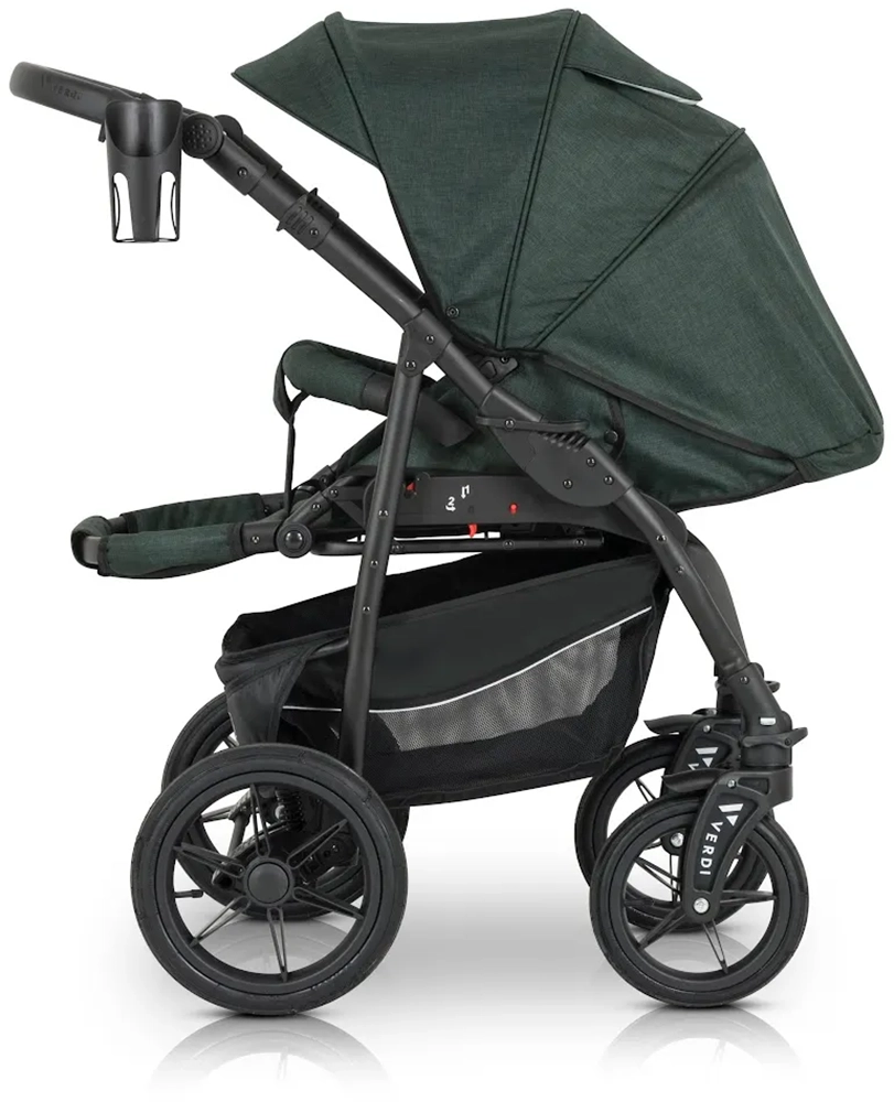 Коляска 3 в 1 Verdi Sonic Comfort 9023-VC-06, forest night fabric