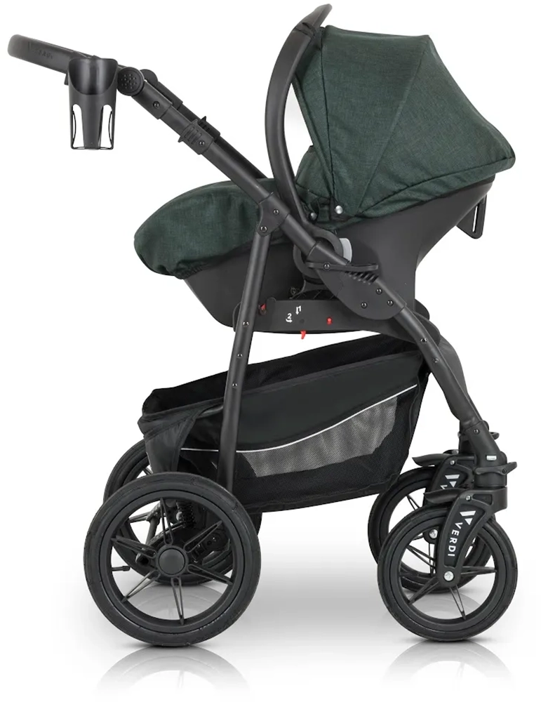 Коляска 3 в 1 Verdi Sonic Comfort 9023-VC-06, forest night fabric