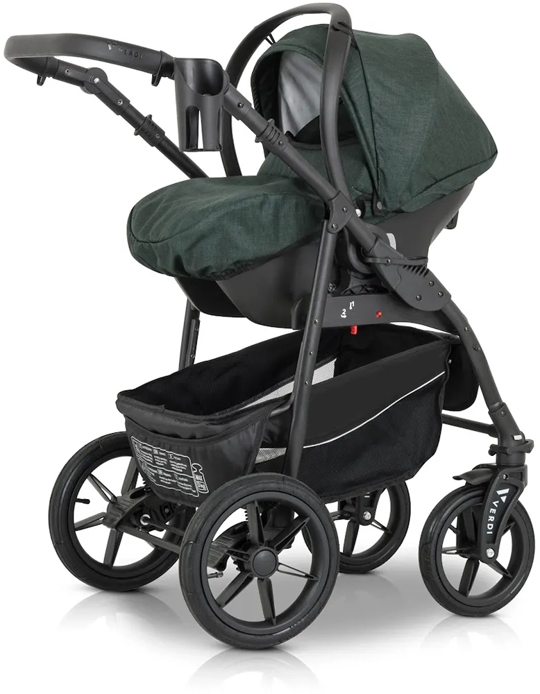 Коляска 3 в 1 Verdi Sonic Comfort 9023-VC-06, forest night fabric