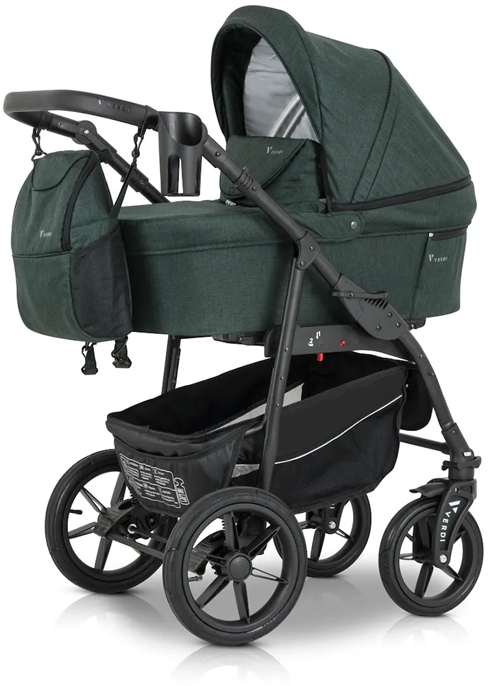 Коляска 3 в 1 Verdi Sonic Comfort 9023-VC-06, forest night fabric
