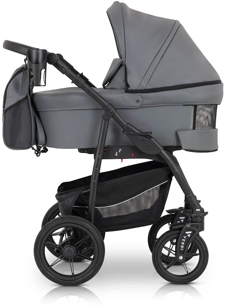 Коляска 3 в 1 Verdi Sonic Comfort 9023-VC-11, grey skin