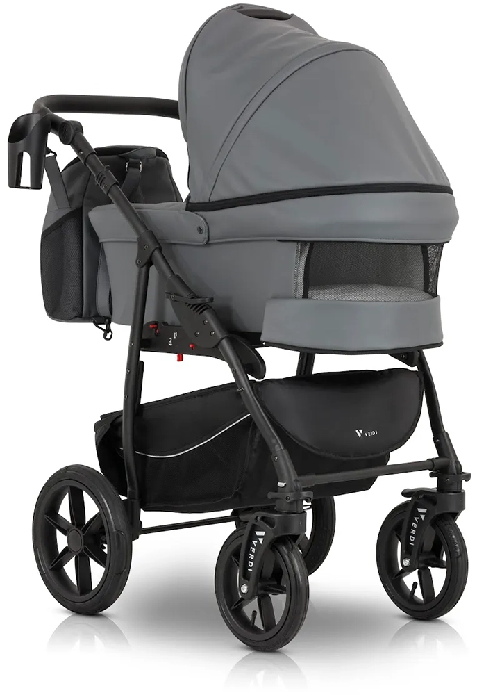 Коляска 3 в 1 Verdi Sonic Comfort 9023-VC-11, grey skin