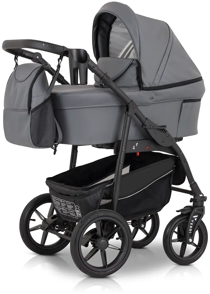 Коляска 3 в 1 Verdi Sonic Comfort 9023-VC-11, grey skin