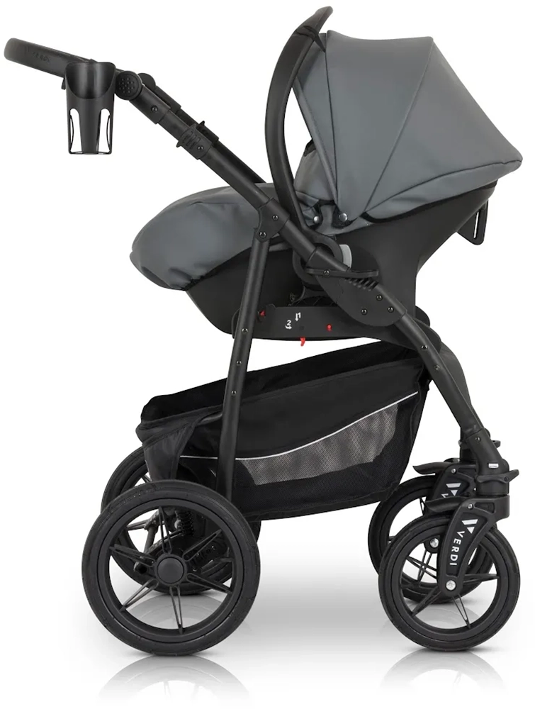 Коляска 3 в 1 Verdi Sonic Comfort 9023-VC-11, grey skin