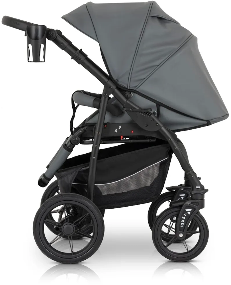 Коляска 3 в 1 Verdi Sonic Comfort 9023-VC-11, grey skin