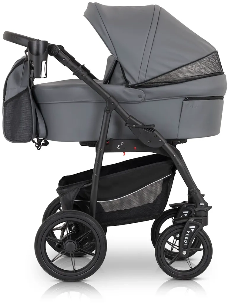 Коляска 3 в 1 Verdi Sonic Comfort 9023-VC-11, grey skin