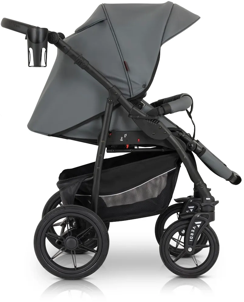 Коляска 3 в 1 Verdi Sonic Comfort 9023-VC-11, grey skin