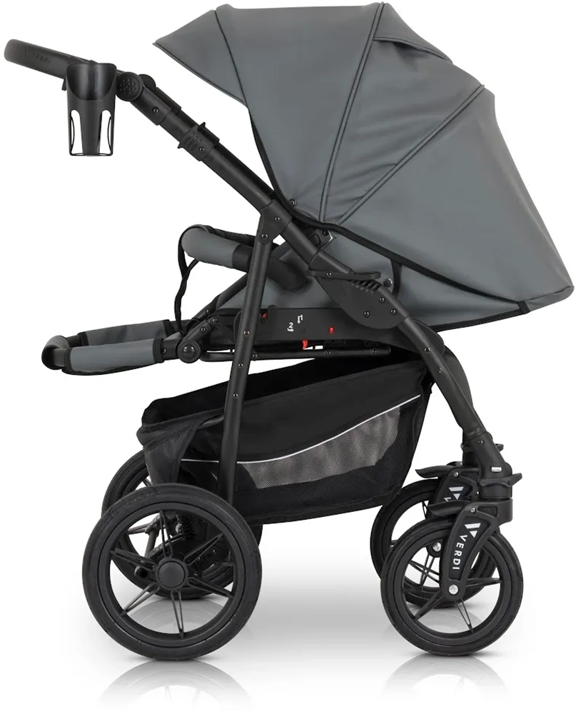 Коляска 3 в 1 Verdi Sonic Comfort 9023-VC-11, grey skin