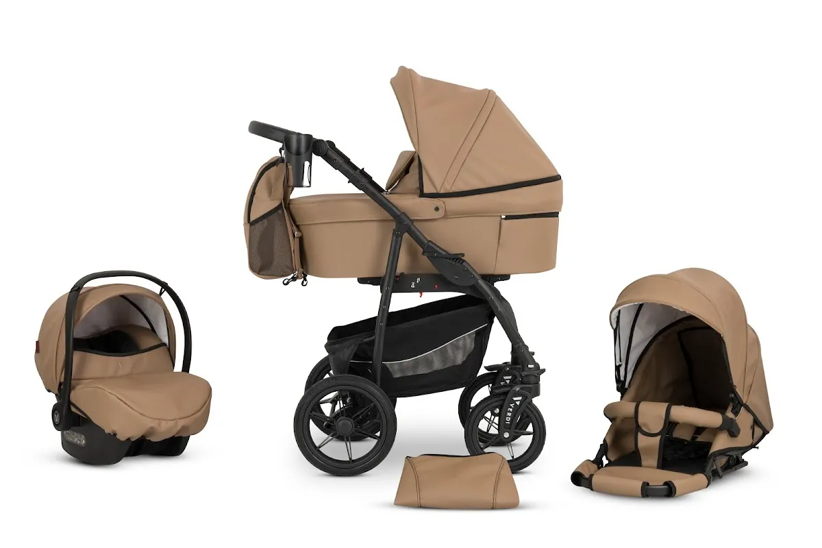 Коляска 3 в 1 Verdi Sonic Comfort 9023-VC-12, beige skin