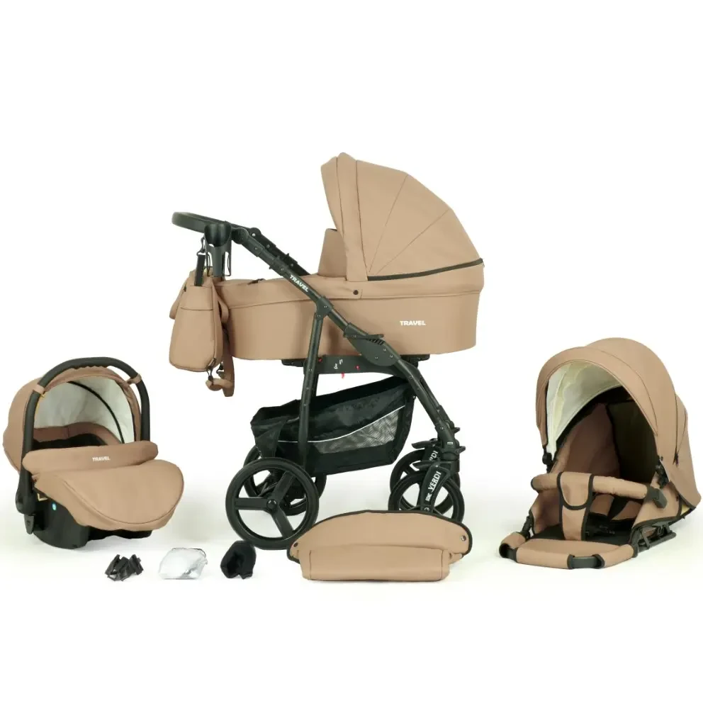 Коляска 3 в 1 Verdi Travel 9023-VTL-01, beige