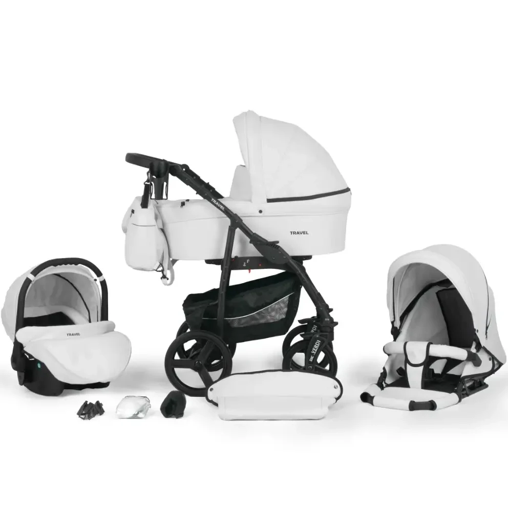 Коляска 3 в 1 Verdi Travel 9023-VTL-02, white