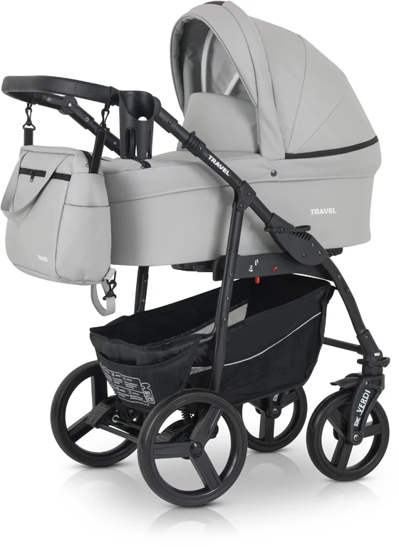 Коляска 3 в 1 Verdi Travel 9023-VTL-03, light grey