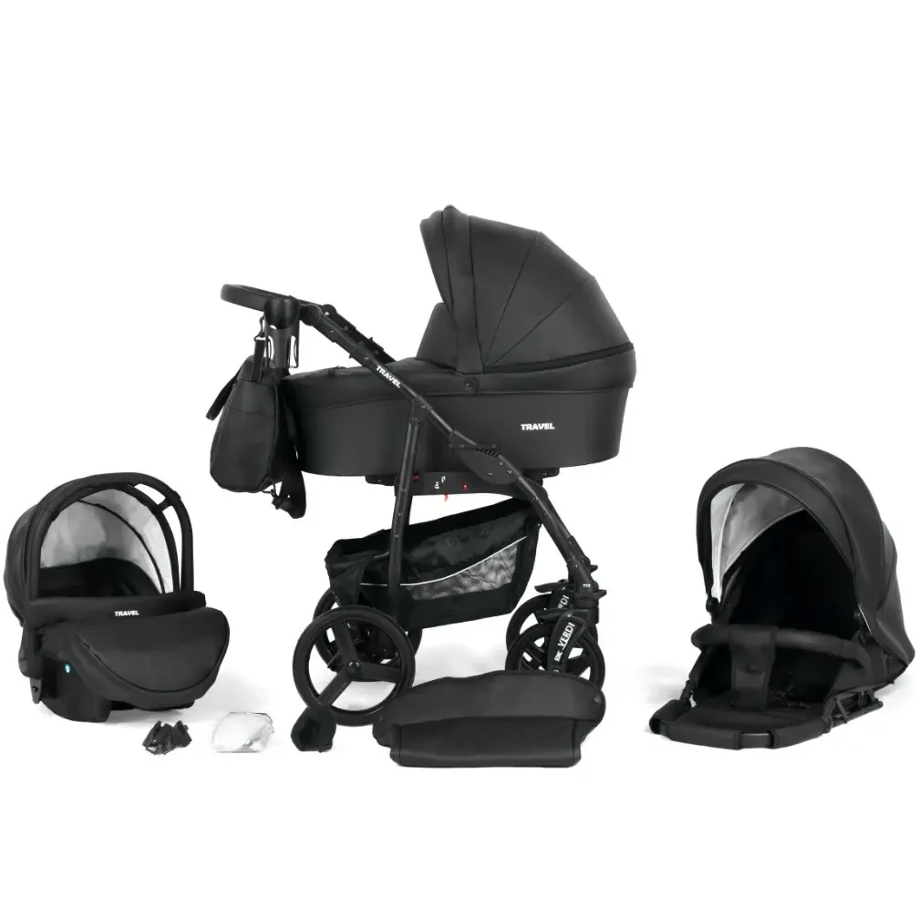 Коляска 3 в 1 Verdi Travel 9023-VTL-05, black