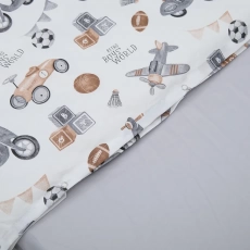 Змінна постіль 4 ел Twins Satin Limited 3026-TSL-46, Grey Bunny