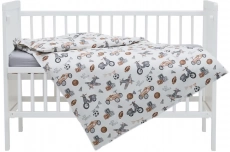 Змінна постіль 4 ел Twins Satin Limited 3026-TSL-46, Grey Bunny
