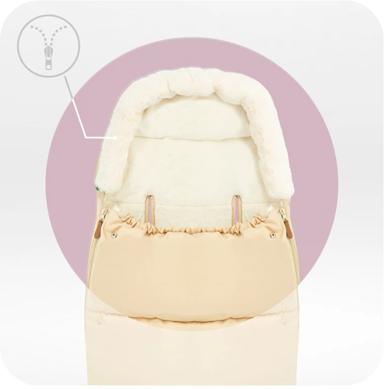 Зимовий конверт 2 в 1 MoMi Sleeping bag beige