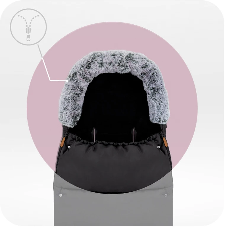 Зимовий конверт 2 в 1 MoMi Sleeping bag black