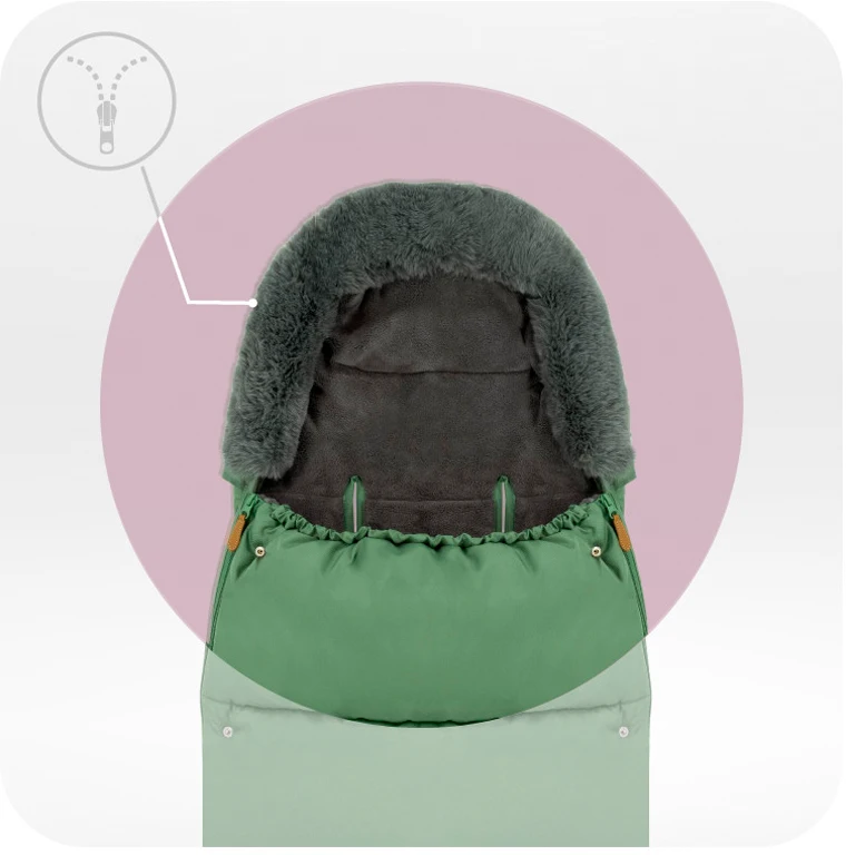 Зимовий конверт 2 в 1 MoMi Sleeping bag green